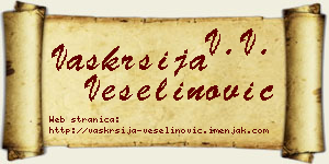 Vaskrsija Veselinović vizit kartica